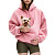 Pink kangaroo dog hoodie pet carrier