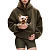 Brown kangaroo dog hoodie pet carrier