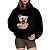 Black kangaroo dog hoodie pet carrier